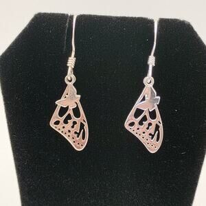 Vintage Watson (WTS) Butterfly Wing Earrings in Sterling Silver